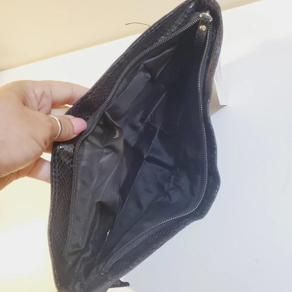 Black Clutch Satchel Bag New